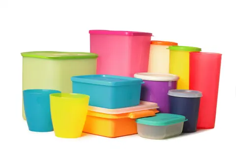 Plastic household containers