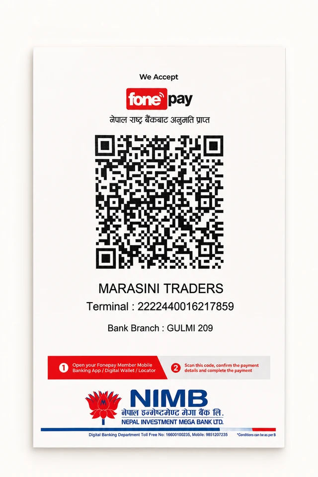 Marasini Traders Fonepay QR code